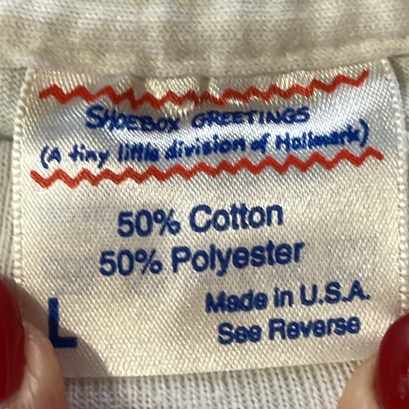 Vtg Shoebox Greetings MAXINE shirt DONT BE CRABBY Joke Parody T-Shirt USA MADE L - Picture 5 of 10